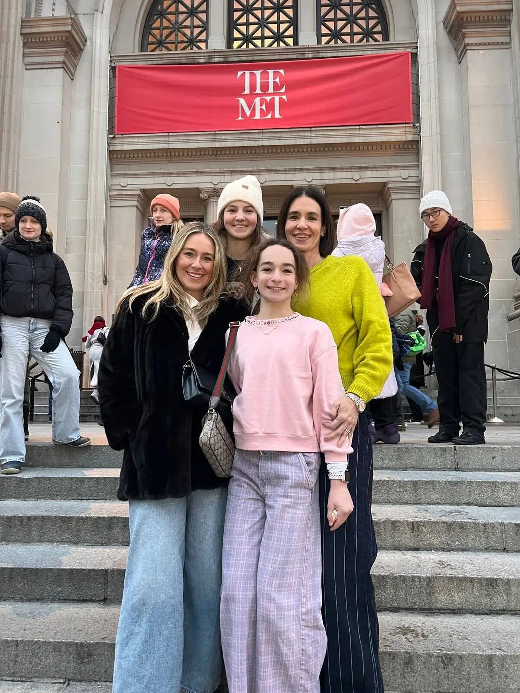 Family photo at The Met steps - Gossip Girl Tours NYC