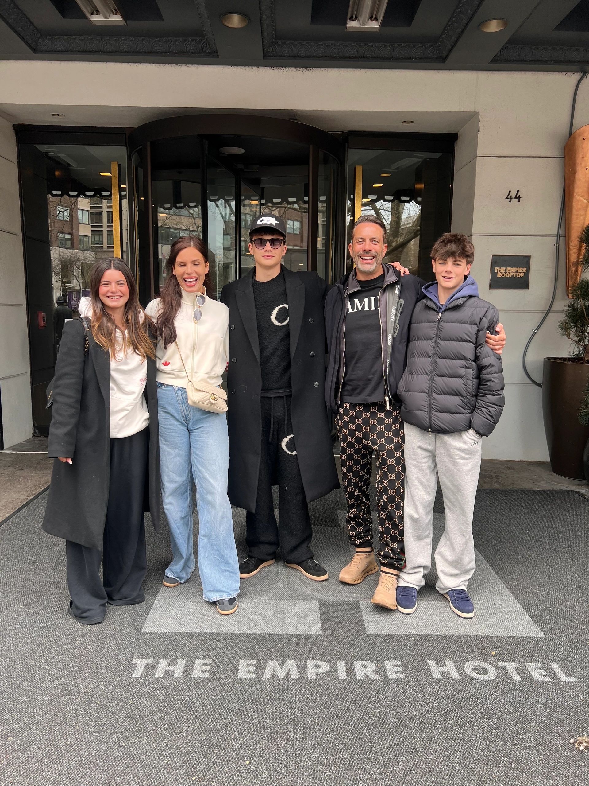 Gossip Girl Tours group outside the Empire Hotel on a Gossip Girl tour of New York City
